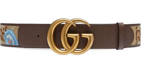 gucci floral embroidered belt|Gucci canvas belt.